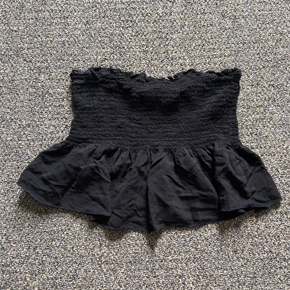 Strapless Cropped Tank